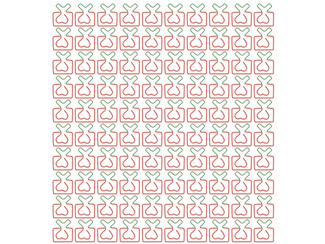 100 Clips de Papel Metálicos Mini Bonitos Innovadores Multiusos para Casa, Escritório e Escola