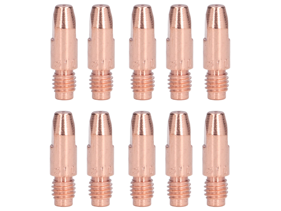 10 Peças De Pontas De Contato De Cobre Condutoras Para Substituição Acessórios De Tocha De Solda 36kd1.0