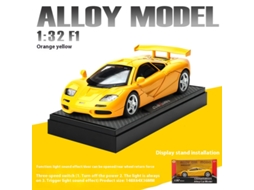 Réplica Em Escala 132 Do Carro Esportivo Mclaren F1, Feita Em Liga Metálica, Com Base. Mdug (amarelo)