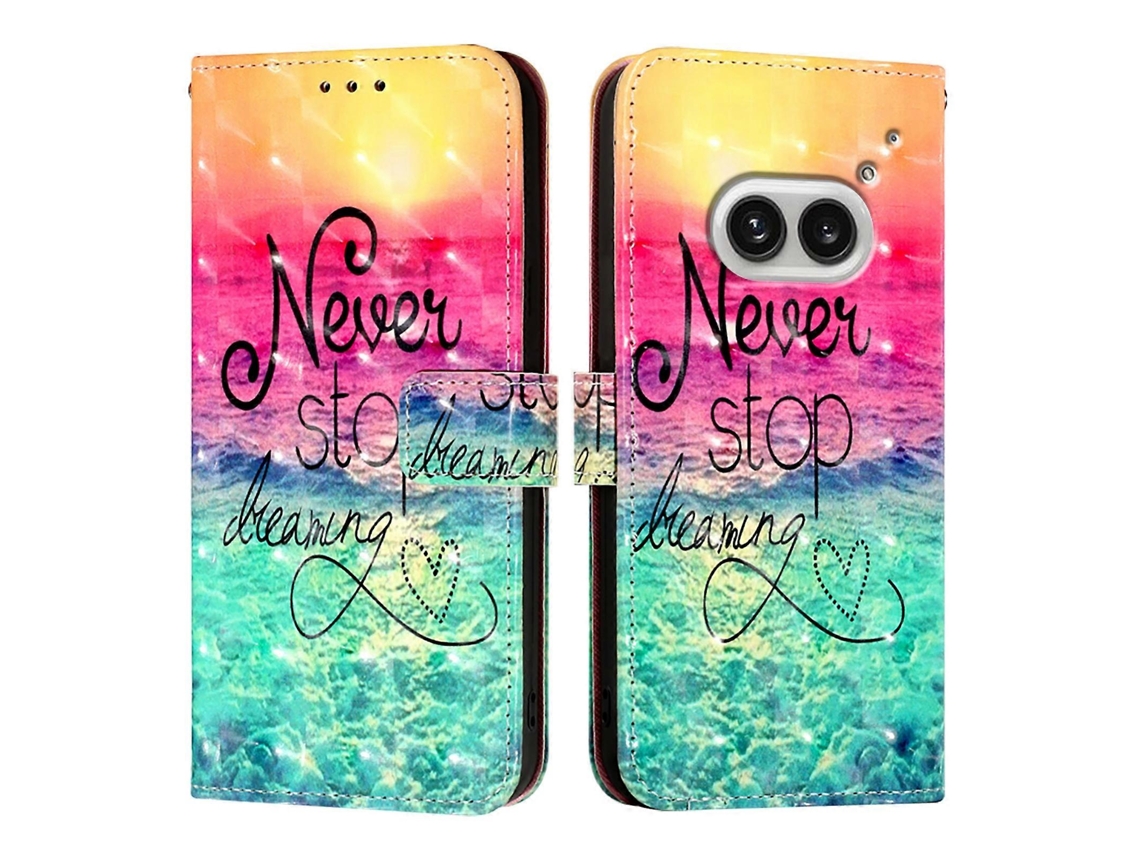 Capa De Celular De Couro Com Pintura 3d Horizontal E Flip Para Nothing Phone 2a