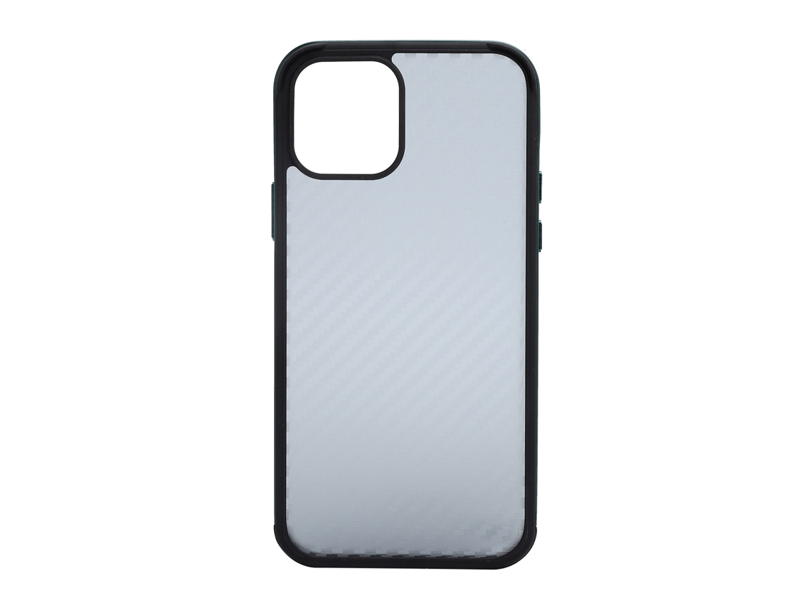 Aetheria capa para Iphone 12/12pro com Textura de Fibra e Moldura de Metal Full Body Sulada Verde