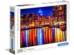 Puzzle CLEMENTONI Amsterdan (Outlet Caixa Aberta - Idade Mínima Recomendada: 14 Anos - 500 Peças)