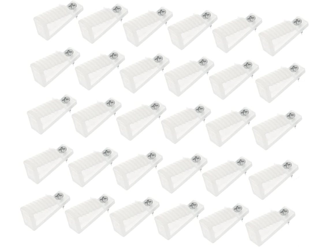 Ganchos Para Luzes De Natal 3 Mm Com Parafusos, Clipes Plástico Resist