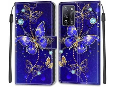 Suporte Borboleta para Oppo Oppo A16/A16S/A54S HONGWE. Pele Sintética Anti-Choque Magnética Multicor
