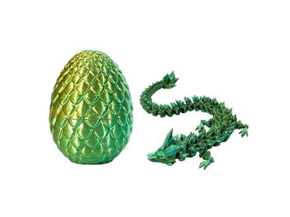 Ovo De Dragão Com Dragão Impresso Em 3d, Verde, 12 Polegadas, Para Decoração E Brincadeira