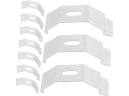 Conjunto De 10 Presilhas Para Cortinas, Suportes Fixos Em Aço Inoxidável, Restaurador De Persianas Para Casa, Escritório E Hotel