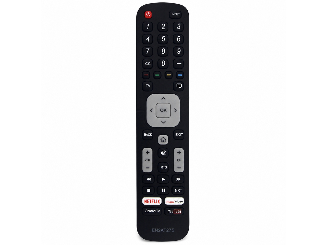 Comando Para Tv Compatível Com Hisense E Sharp En2at27s Com Botões Netflix, Youtube E Opera Tv