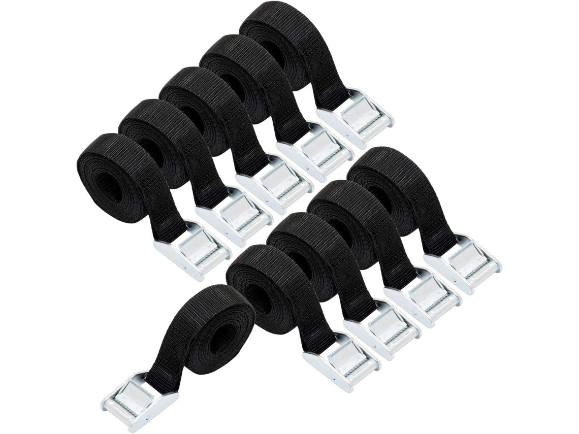 Kit Básico Com 10 Fitas De Tensão, 2, 5 M De Comprimento, 25 Mm De Largura E Fivela