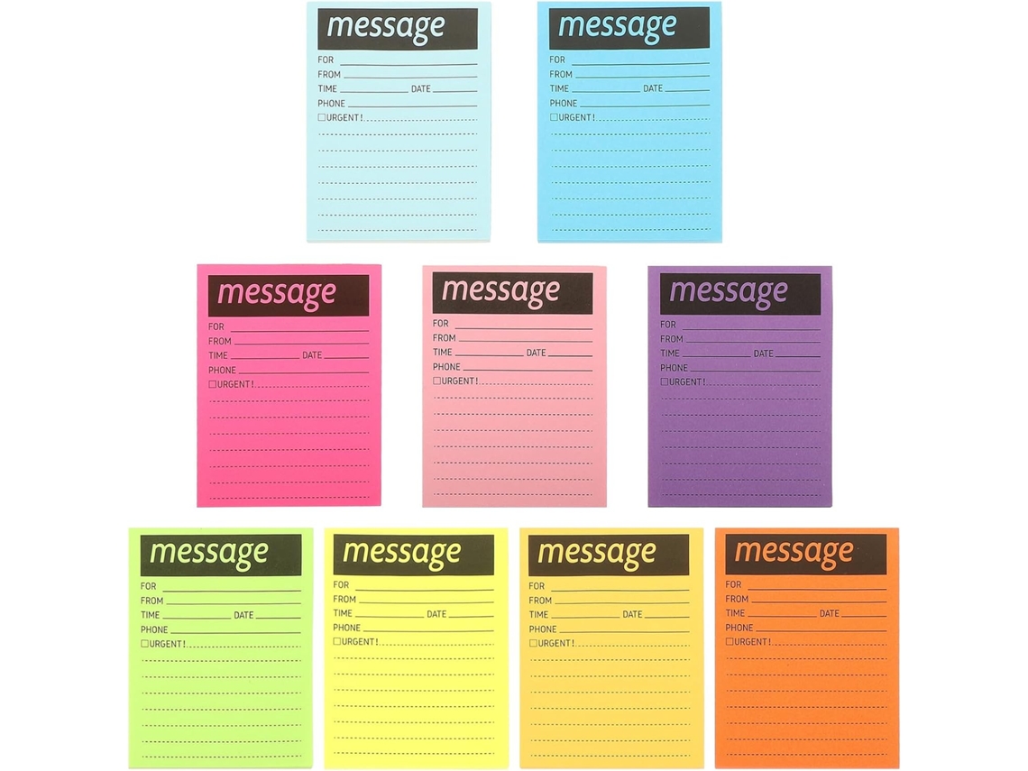 Acessórios para casa: 9 blocos de notas de mesa com adesivos, papel para anotações sem deixar marcas, para planejamento.