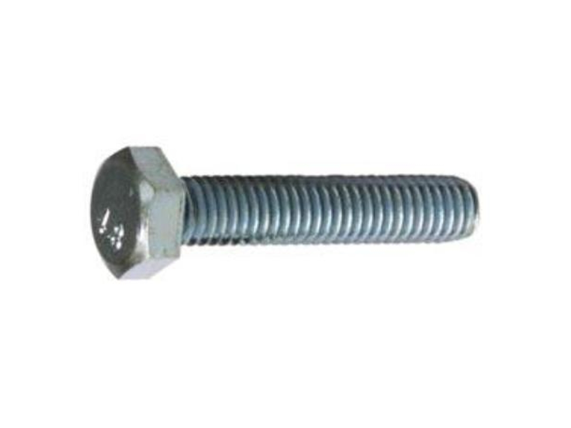 Tornillo hexagonal 8x80 6.8 din 933 presion zinc sin tuerca caja 100