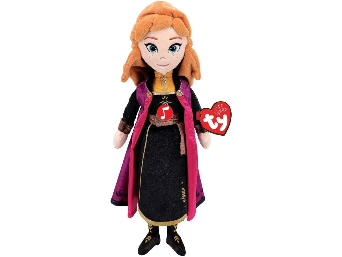 Peluche Anna Frozen II com som Disney 40 cm