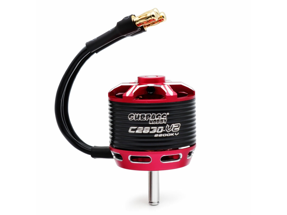 Motor brushless outrunner Surpass Hobby Série C28 V2 C2830 850kv/ 1000kv/ 1300kv/ 2200kv para aeromodelismo. MDUG