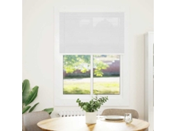 Branco Plissada Cega 90x150 Cm Largura Tecido 89,4 Cm Poliéster MAISON EXCLUSIVE