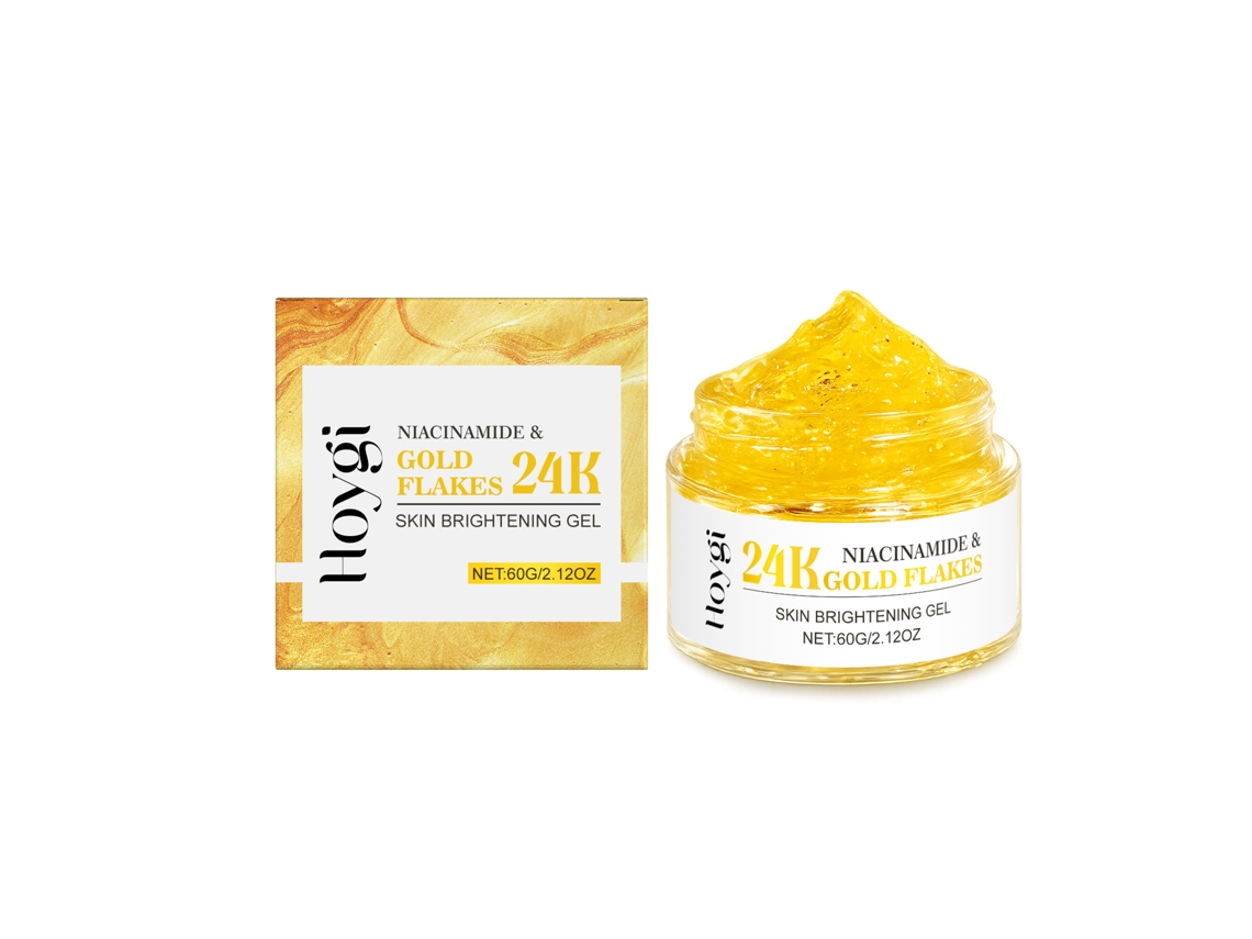 Gel Hidratante Facial Diário Hoygi Niacinamida Folha De Ouro 24k Suave E Hidratação
