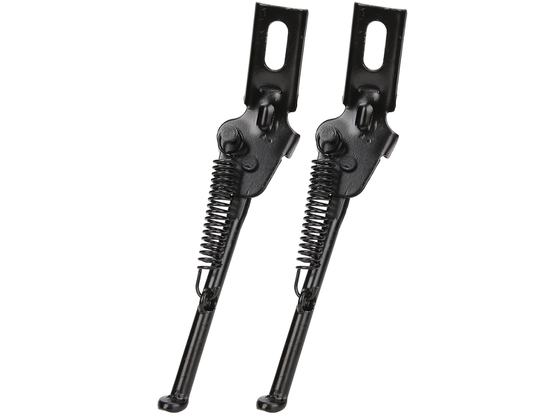 Suporte Lateral Ajustável de Aço Carbono Preto, para Bicicleta Infantil 12 Polegadas, 2 unidades