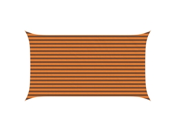 Conjunto 1 Sombra Externa Vidaxl Laranja Poliéster (4,5 X 2,5 M)