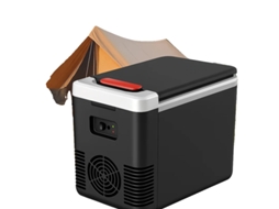Refrigerador Portátil, Modos De Temperatura Dupla, Capacidade De 10l, Preto
