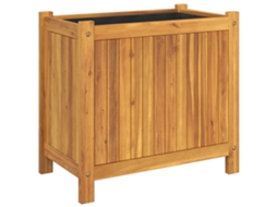 Garden Planter, Garden Planters Vidaxl Marrom Madeira De Acácia (54 X 31 X 50 Cm)