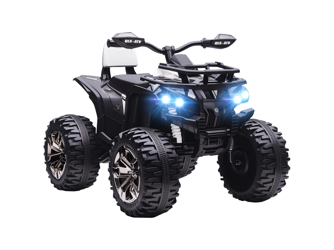 Quad Elétrico para Crianças de 3 a 5 Anos em 12v com Faróis e Pedal. Tomada Usb para Música. Branco Ge