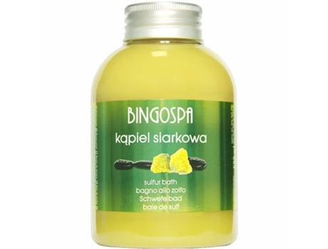 Solução terapêutica de banho de enxofre, 500ml Bingospa