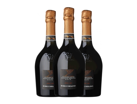 Espumante BORGO MOLINO Spumante Extra Dry Glera Extra Seco Prosecco di Valdobbiadene Superiore di Cartizze (0.75 L - 3 Unidades)