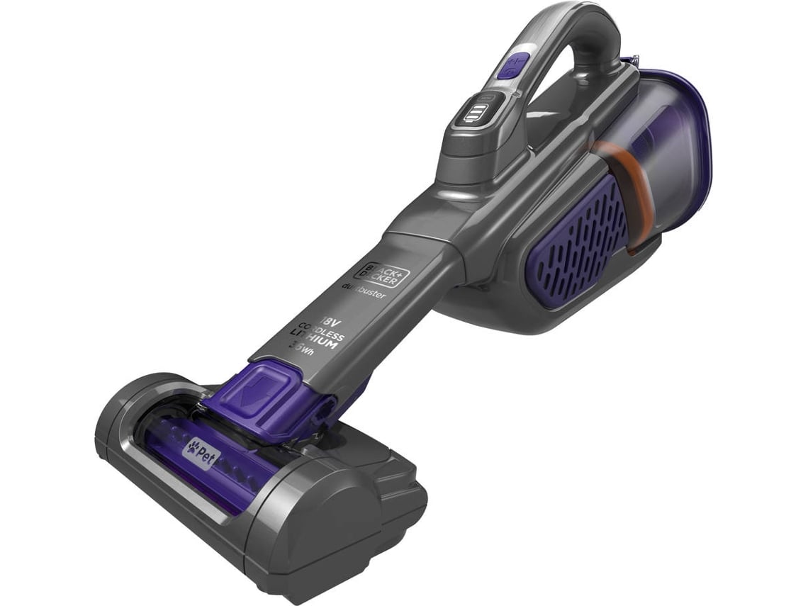 Mini Aspirador BLACK+DECKER BHHV520BFP-QW (18 V - Autonomia: 23 min - 700 ml)