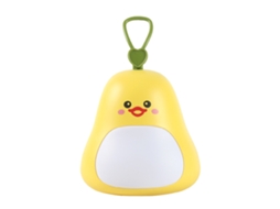 Farol de Noite Led Cute Cartoon Portátil Econômico para Cabeceira Crianças Amarelo | S/MARCA