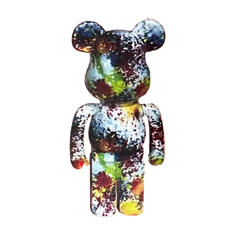 Alto-falante Bluetooth multicolorido em formato de urso de tamanho médio LS-02B