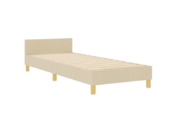 Estrutura De Cama De Tecido Creme Vidaxl Creme Fabric (80x200 Cm)