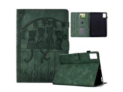 Capa Protetora Halinuia Para Lenovo Xiaoxin Pad 12.1 2025 Estojo De Couro Com Estampa De Gatos