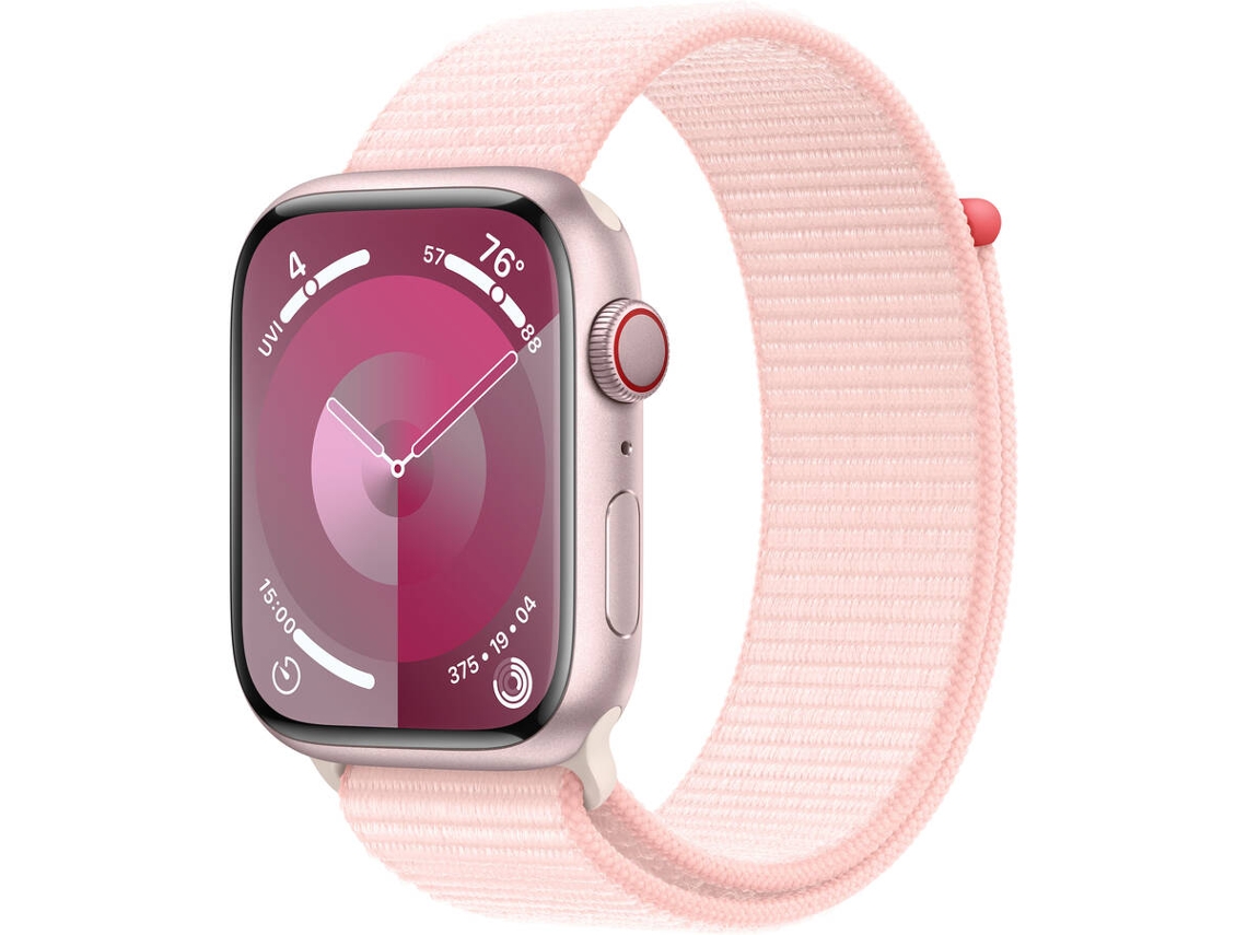APPLE Watch Series 9 GPS+Cellular 45 mm Rosa com Loop Desportiva Rosa-claro