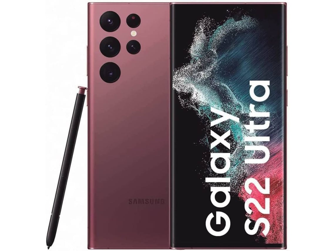 Smartphone SAMSUNG Galaxy S22 Ultra (Recondicionado Flippers Marcas Mínimas - 6.8'' - 8 GB - 128 GB - Burgundy)