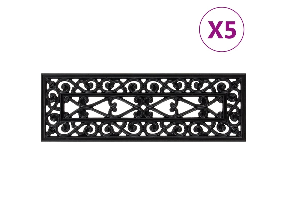 Stair Tread, Stair Treads Vidaxl Preto Borracha