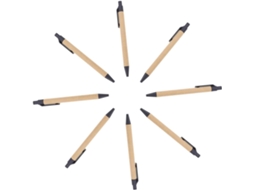 Conjunto De 8 Canetas Esferográficas Retráteis Instrumentos Escrita