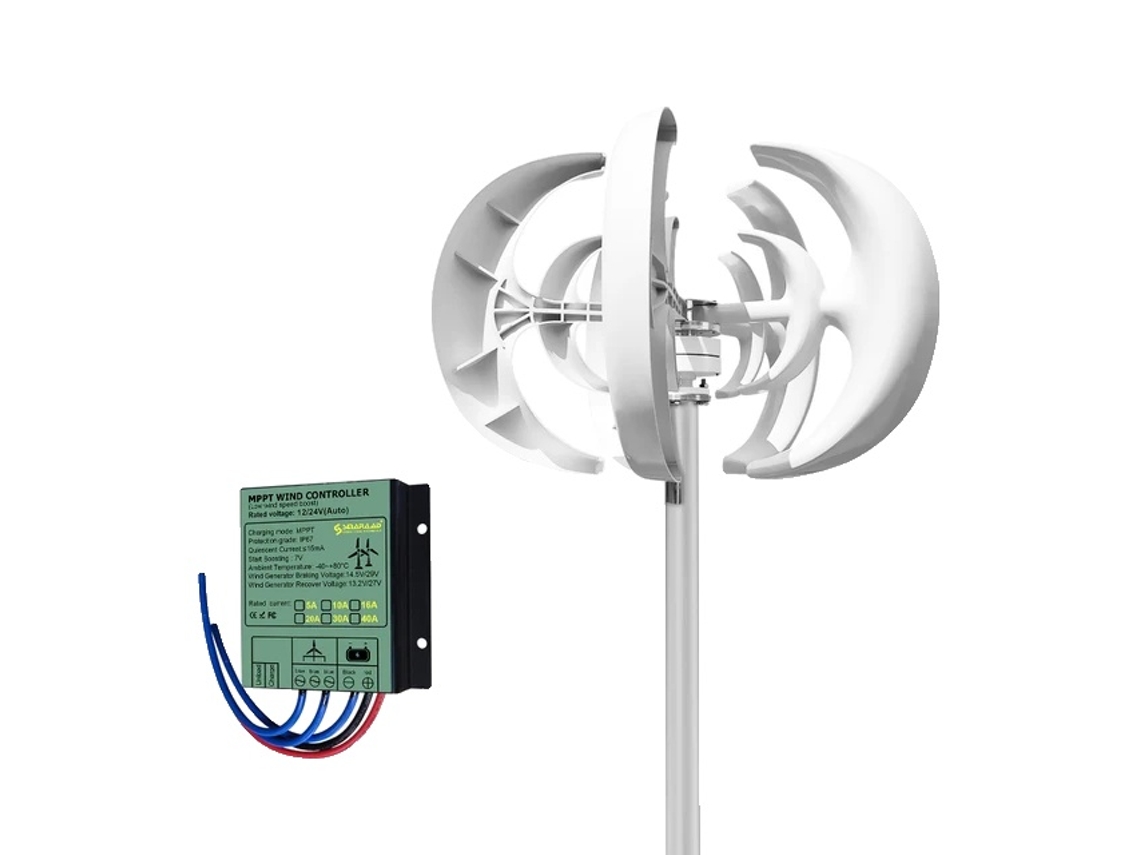 Turbina Eólica, Eixo Vertical, Sistema De Energia Híbrido, 48v, Com Controlador Gratuito, 3000w