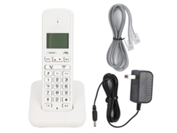 W158 Telefone De Intercomunicação Digital Sem Fio Portátil Com Chamadas Viva Voz 100 240 V Brilvibera (branco)