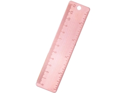 Régua Portátil Genérica De 12cm Em Cobre Rosa, Régua Multifuncional De Metal Com 1mm Espessura Para Uso Em Engenharia E