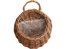 Grande Cesta de Vime Nova Cesta de Flores Natural Ferramenta de Jardinagem para Jardins