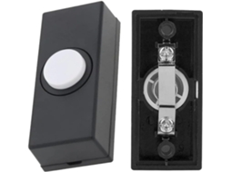 Campainha com Fio para Uso Doméstico, Campainha de Parede em Plástico ABS com Conexão Fio, 5,5 x 2,4 x 1,5 cm
