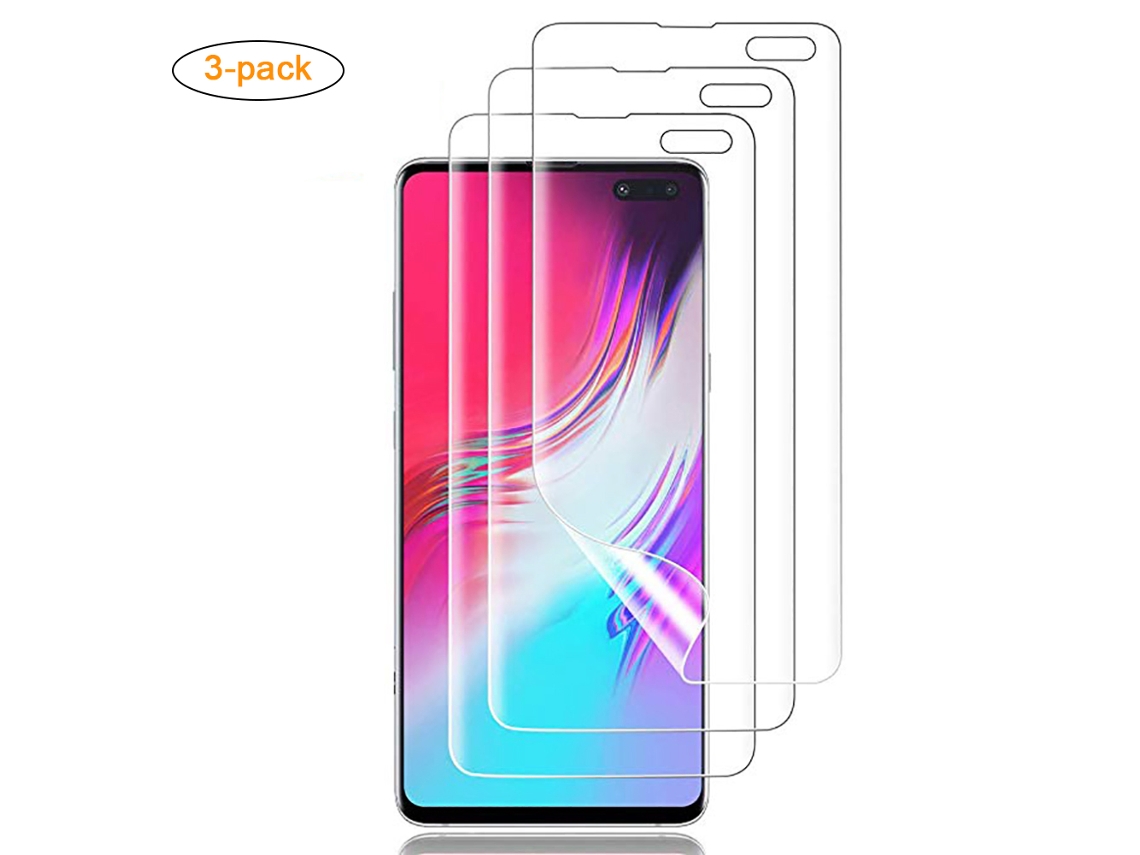 Aetheria película de Proteção de Tela para Samsung Galaxy S10 5g de Cobertura Total Anti bolha Anti quebra com 3 Kits