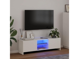 Vidaxl Móvel de Tv com Luzes Led 120x30x36 Cm Branco