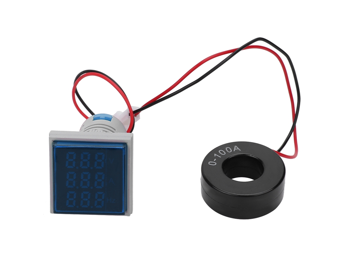 Laxiscreed Display Digital Quadrado Para Sinal De Tensão, Frequência E Corrente Ac