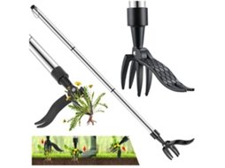 Arrancador De Ervas Daninhas Manual,100 Cm Com 3 Garras Inox E Pedal,ferramenta De Jardinagem Com Alavanca E Cabo De Alumínio Btforus