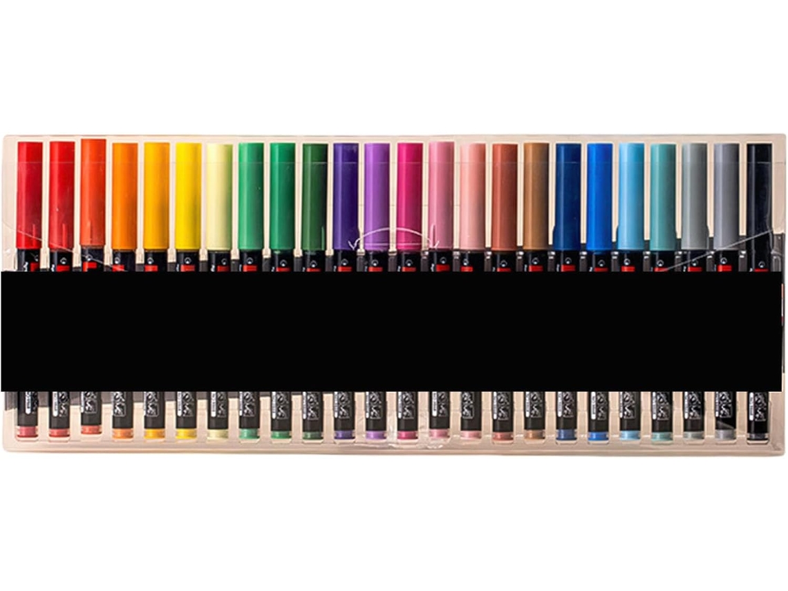 Caneta Marcadora De Tinta Acrílica Líquida Com 12/24/36/48 Cores Para Pintura Em Papel E Madeira.