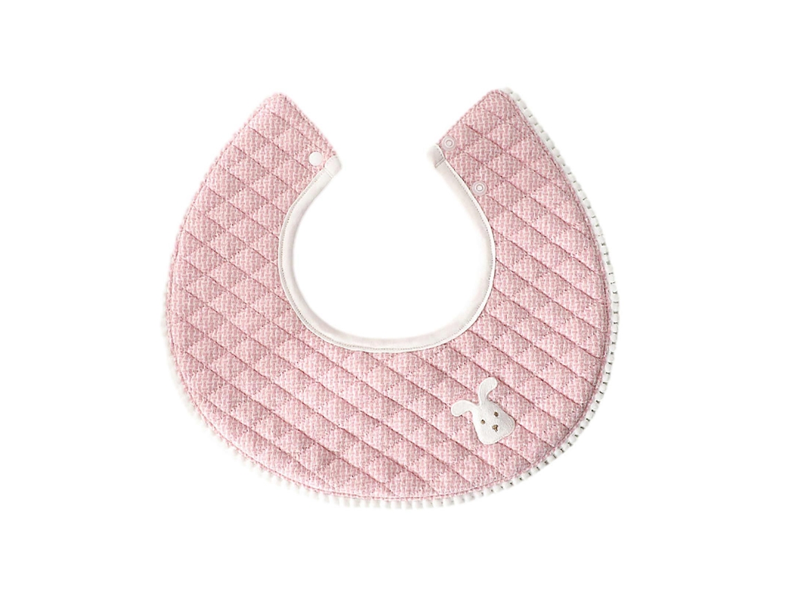 Bandana macia e durável para bebês, ajustável e absorvente, em algodão, com estampa Urso e Coelho, ideal para recém-nascidos.