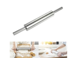 Rolo de Massa Antiaderente em Aço Inoxidável, Adequado para Pão, Pizza, Tartes e Outras Preparações na Cozinha., Multifuncional STELASPLEN