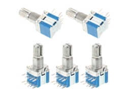 Conjunto De 5 Interruptores Rotativos Com Eixo Para Projetos Diy, Codificador Digital