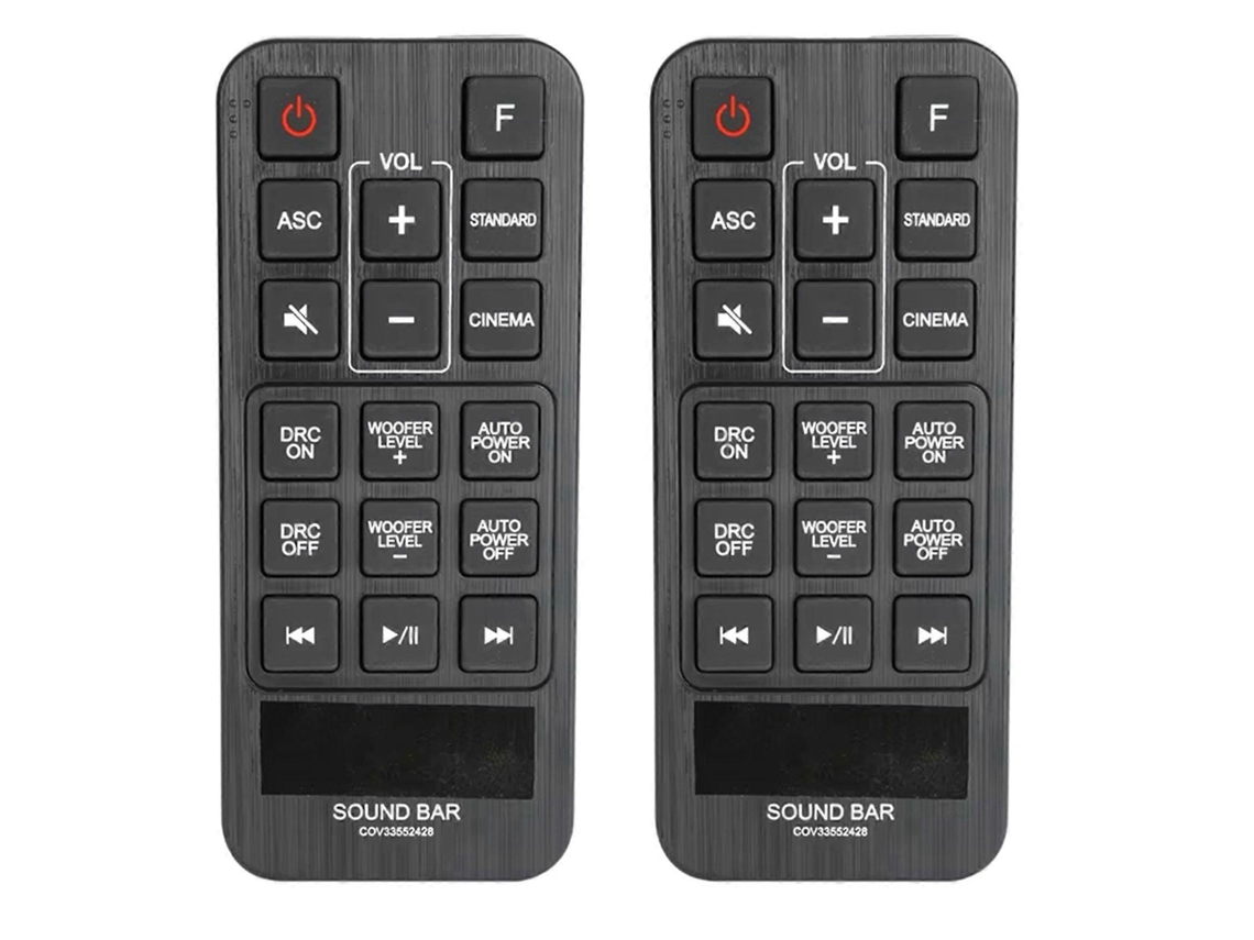 2 Controles Remotos Cov33552428 Para Sistema De Soundbar Lg Sph2b-p Sh2 Sh3b Sph3b-w