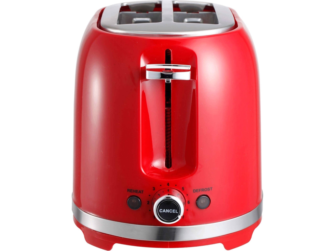 Torradeira Dupla 850w Vermelha BAZARÃO