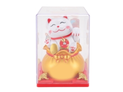 Figura Gato Da Sorte Solar Com Braço Mexendo Decoração